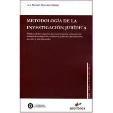 METODOLOGÍA DE LA INVESTIGACIÓN JURÍDICA